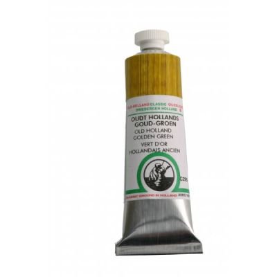 Tube de peinture à l’huile 18mL Old Holland extra-fine – Vert or (golden green) 295