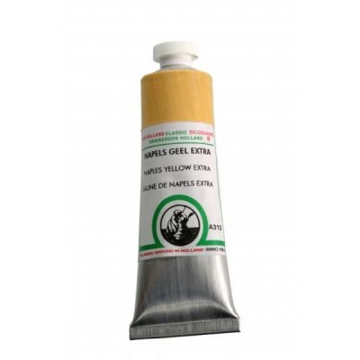 Tube de peinture à l’huile 18mL Old Holland extra-fine – Jaune de Naples extra (Naples yellow extra) 313