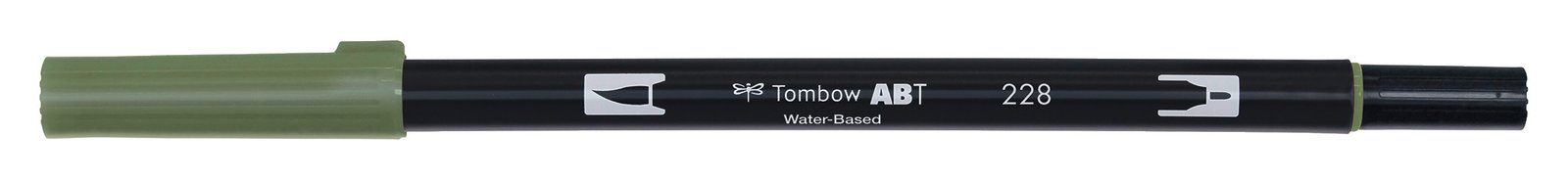 Feutre Tombow ABT Dual brush pen – Vert gris 228