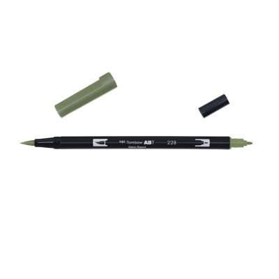 Feutre Tombow ABT Dual brush pen – Vert gris 228