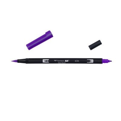 Feutre Tombow ABT Dual brush pen – Violet impérial 636