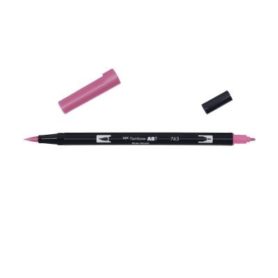 Feutre Tombow ABT Dual brush pen – Rose chaud 743
