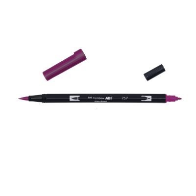 Feutre Tombow ABT Dual brush pen – Rouge porto 757
