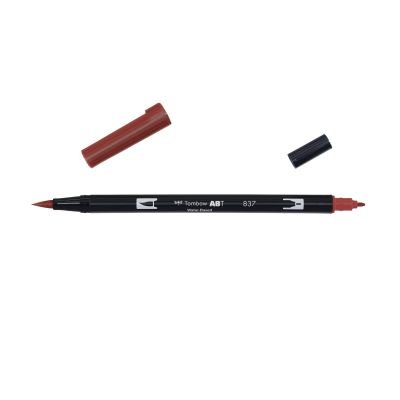 Feutre Tombow ABT Dual brush pen – Rouge vin 837