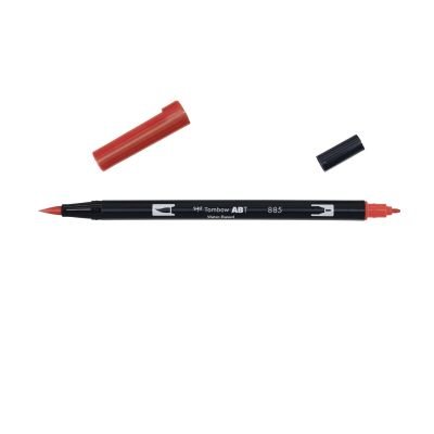 Feutre Tombow ABT Dual brush pen – Rouge chaud 885