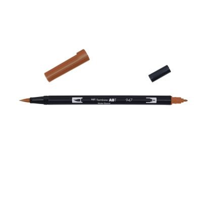 Feutre Tombow ABT Dual brush pen – Terre de sienne brûlée 947