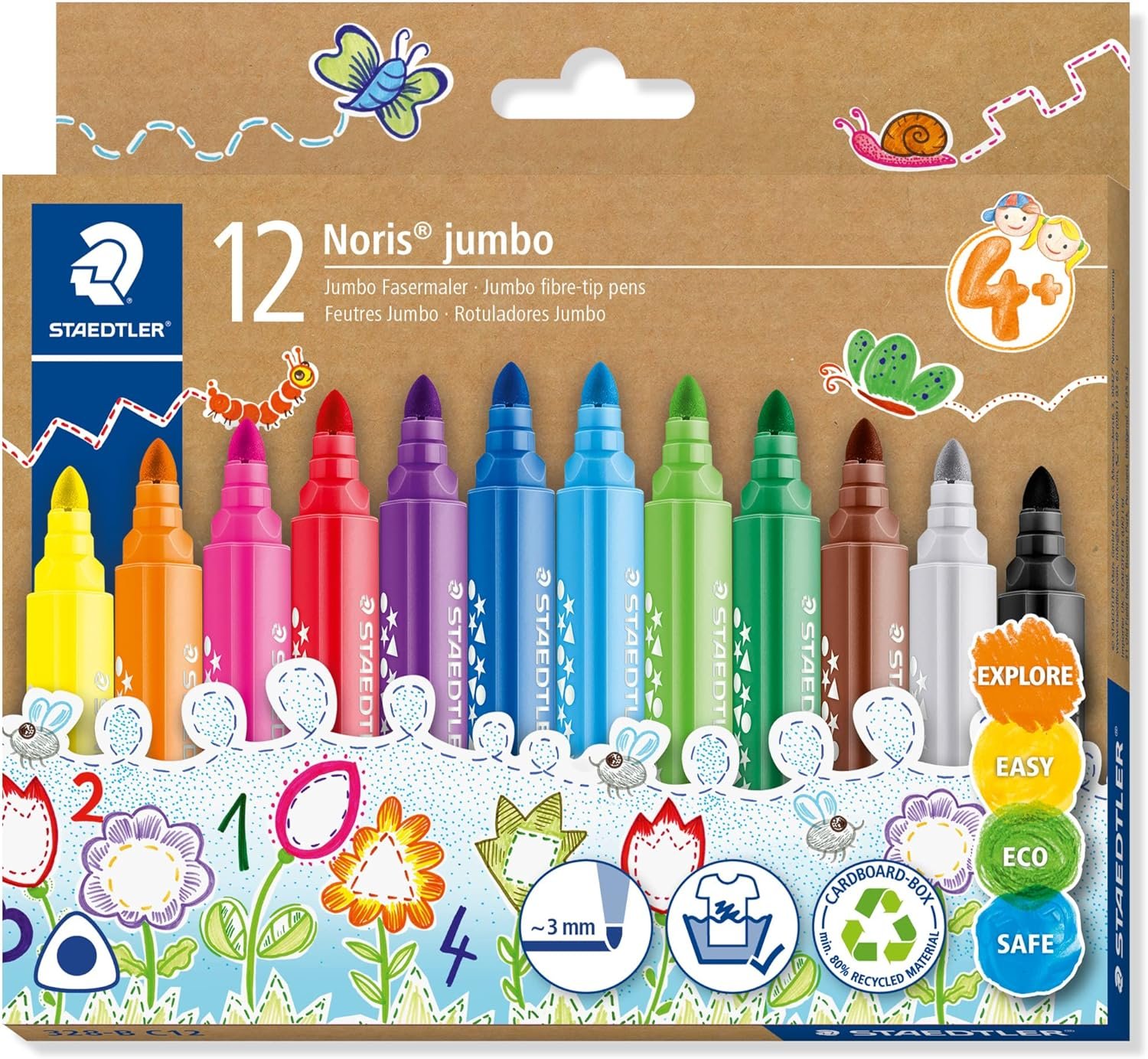 FEUTRES NORIS 3MM 12
