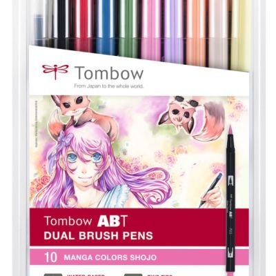 Boîte de 10 feutres Tombow Brush Pen – Manga 2