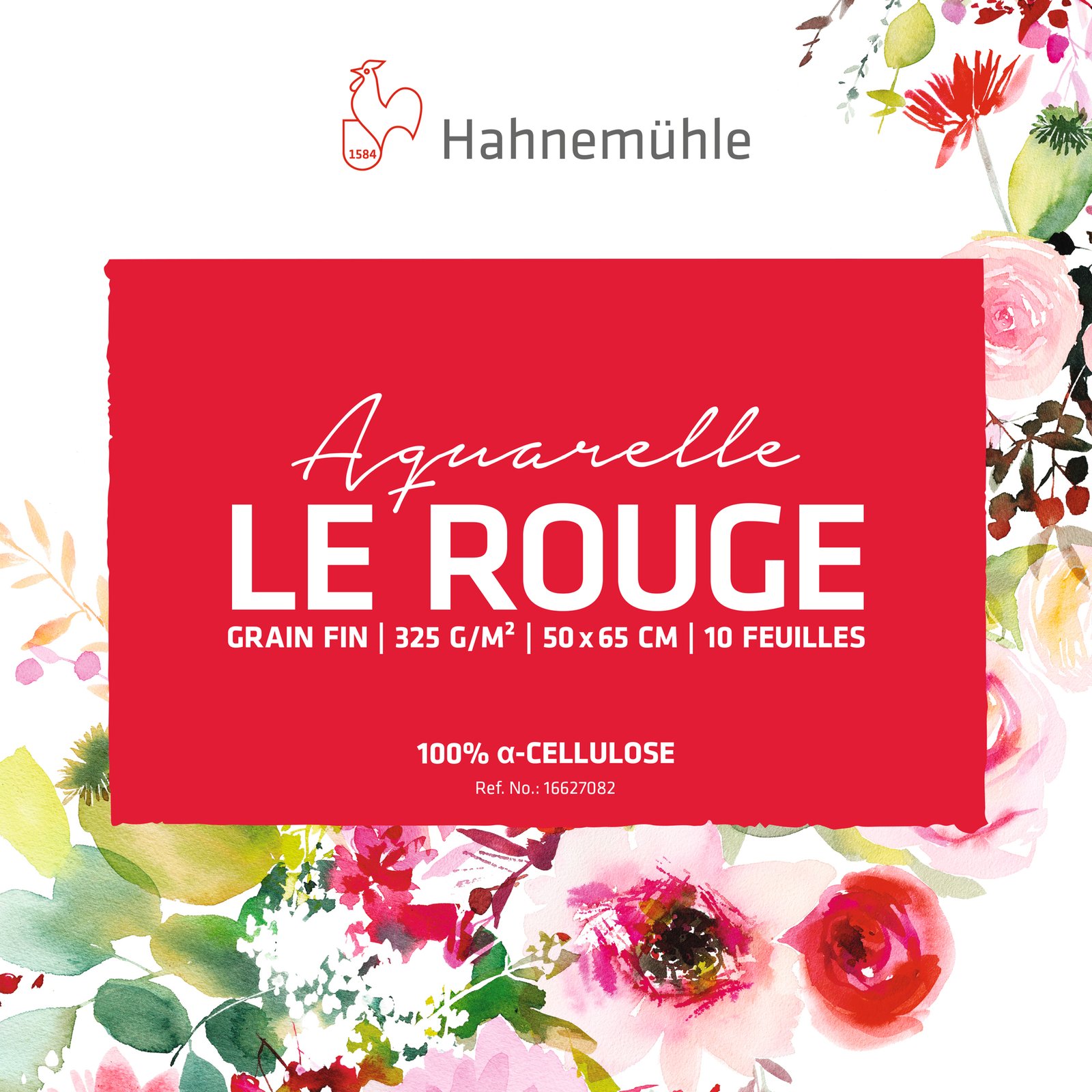 BLOC AQUARELLE LE ROUGE 30X40