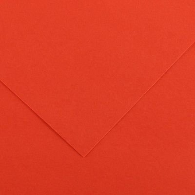 Feuille de papier Vivaldi 240g tomate 14 format 50x65cm (retrait en boutique seulement)