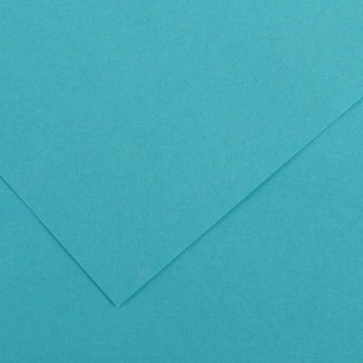 Feuille de papier Vivaldi 240g bleu turquoise 25 format 50x65cm (retrait en boutique seulement)