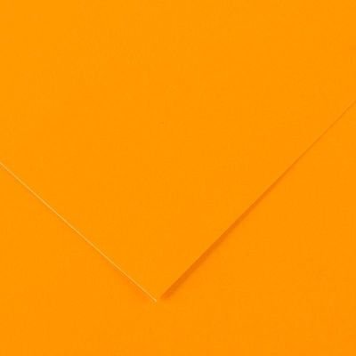 Feuille de papier Vivaldi 250g orange fluo 42 format 50x65cm (retrait en boutique seulement)