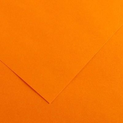 Feuille de papier Vivaldi 240g clémentine 8 format 50x65cm (retrait en boutique seulement)