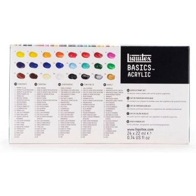 Pack de 24 tubes 22mL d’acrylique Basics