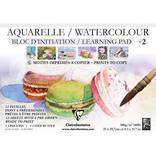 BLOC PREDESSINE A4 AQUARELLE N 2