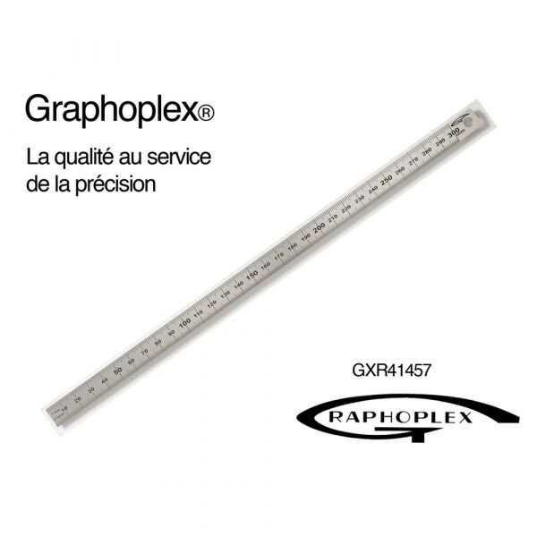 Réglet métal gradué 30cm