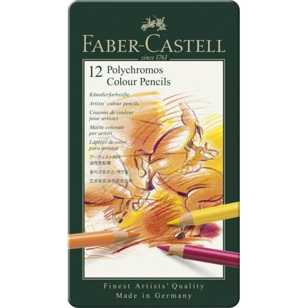 Boîte de 12 crayons de couleur Polychromos