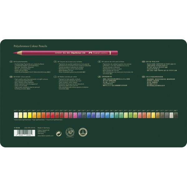 Boîte de 36 crayons de couleur Polychromos