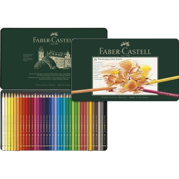 Boîte de 36 crayons de couleur Polychromos