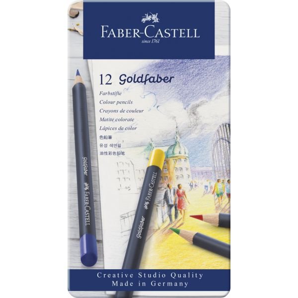 Boîte de 12 crayons de couleur Goldfaber