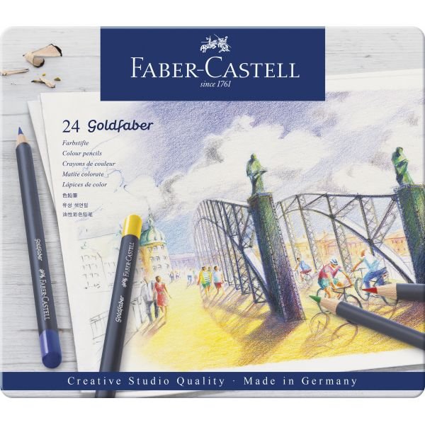 Boîte de 24 crayons de couleur Goldfaber
