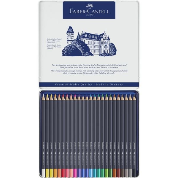 Boîte de 24 crayons de couleur Goldfaber