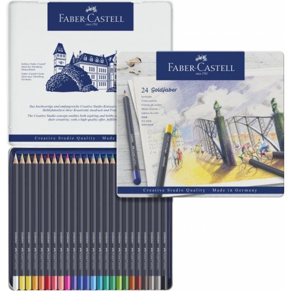 Boîte de 24 crayons de couleur Goldfaber