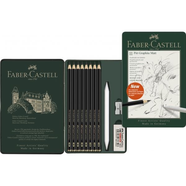 SET PITT GRAPHITE MATT 11 ART.