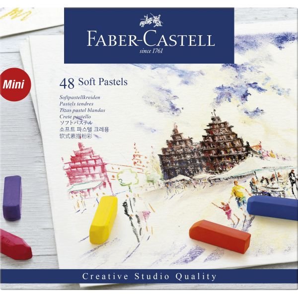 Boîte de 48 demi-pastels Faber Castell