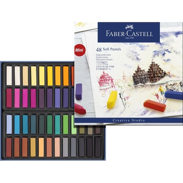 Boîte de 48 demi-pastels Faber Castell