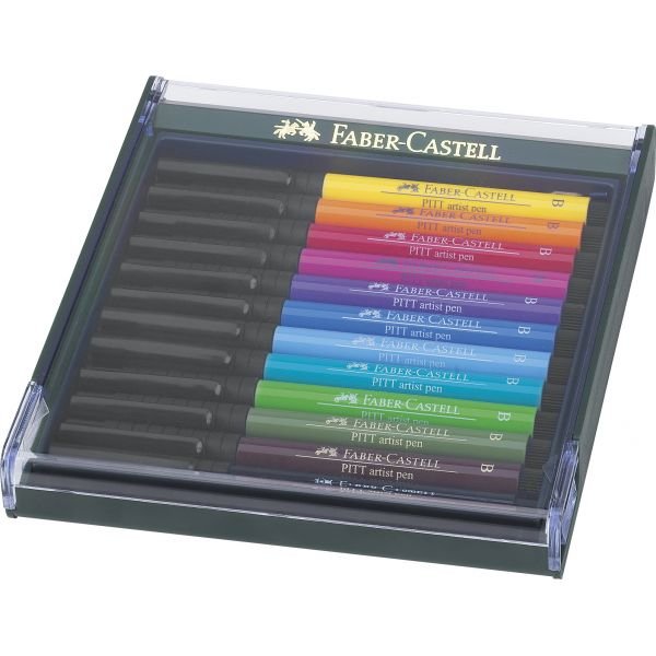FEUTRES PITT ARTIST PEN BX12 COUL.