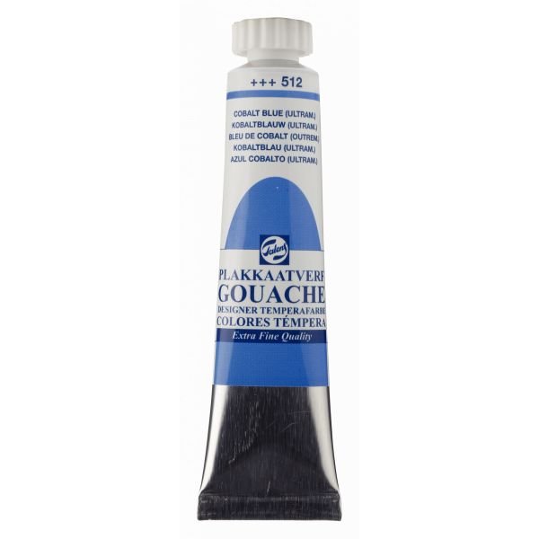 Tube de gouache 20mL Talens extra-fine – Bleu de cobalt outremer