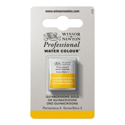 Demi-godet d’aquarelle extra-fine Winsor & Newton Pro – Or Quinacridone 547 Série 3