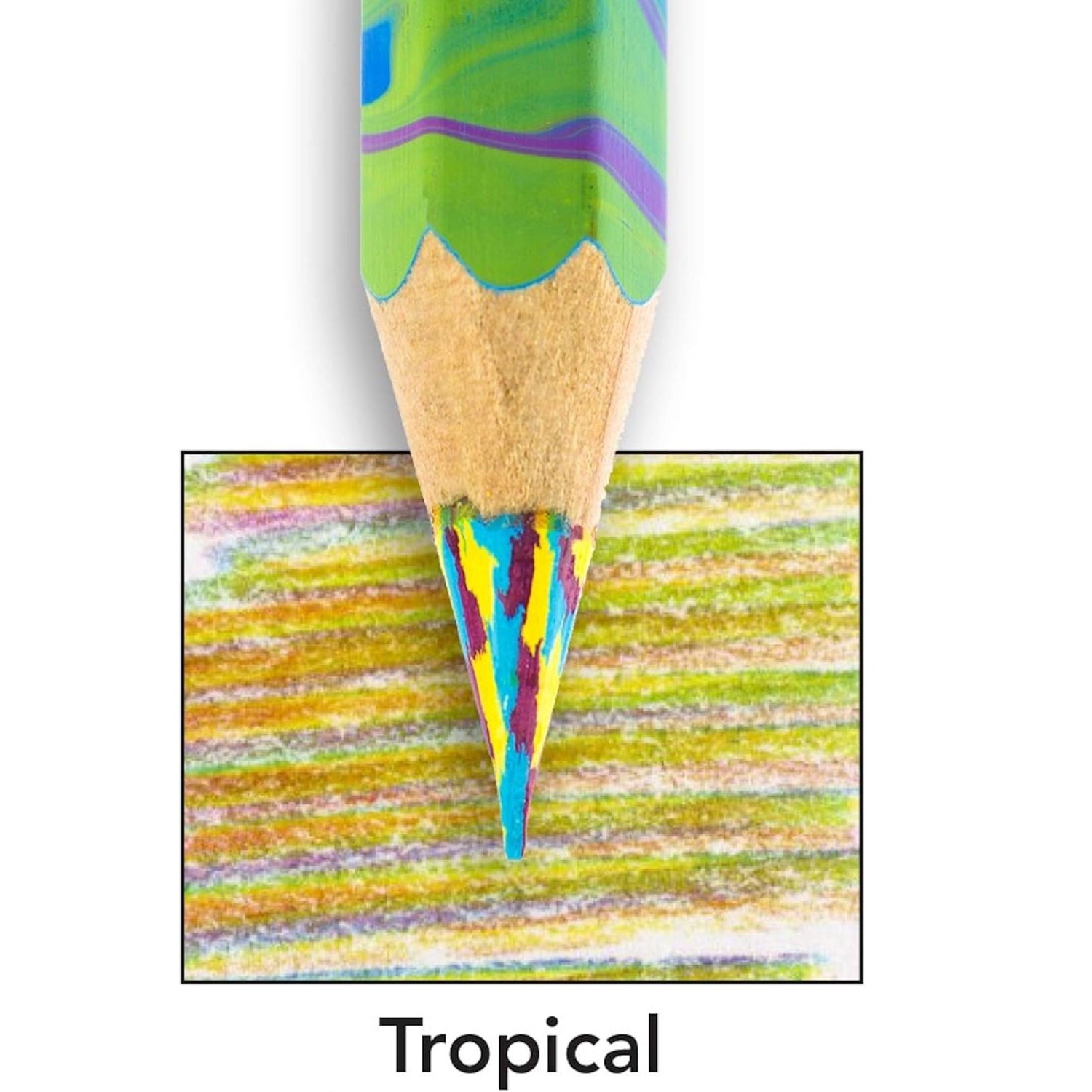 Crayon multicolore Magic Tropical